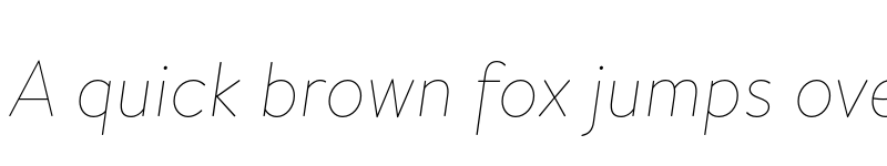 Preview of HvDTrial Brandon Text Thin Italic font