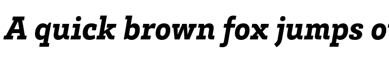 Preview of HvDTrial Brix Slab Black Italic font