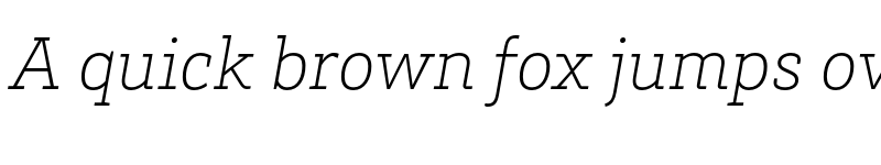 Preview of HvDTrial Brix Slab ExtraLight Italic font