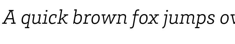 Preview of HvDTrial Brix Slab Light Italic font