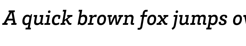 Preview of HvDTrial Brix Slab Medium Italic font