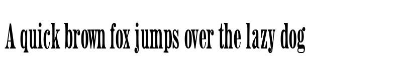 Preview of HWT Aetna Double Extra Condensed font