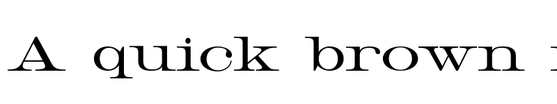 Preview of HWT Roman Extended Lightface Regular font