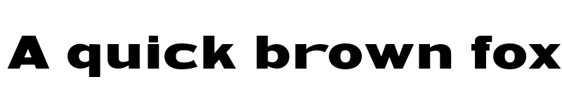 Preview of HWT Unit Gothic 717 font