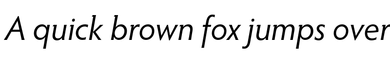 Preview of Hypatia Sans Pro Italic font