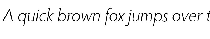 Preview of Hypatia Sans Pro Light Italic font