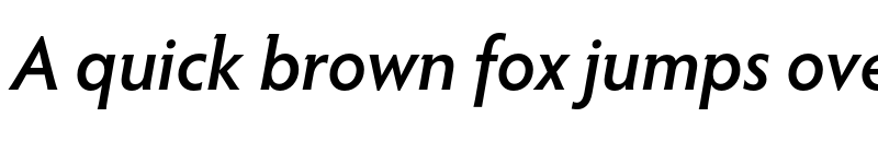 Preview of Hypatia Sans Pro Semibold Italic font