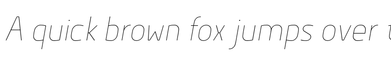 Preview of Hyperjump Hairline Oblique font
