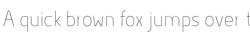 Preview of Hyperjump Hairline font