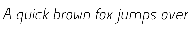 Preview of Hyperjump Light Oblique font