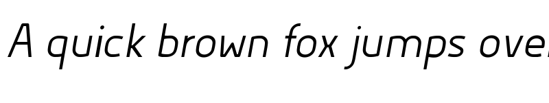 Preview of Hyperjump Regular Oblique font