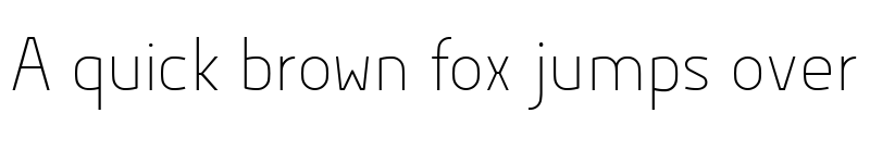 Preview of Hyperjump Thin font