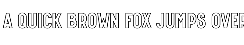 Preview of HyperPolarOutlineRegular Regular font