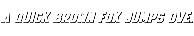 Preview of HyperSuper Italic3D font
