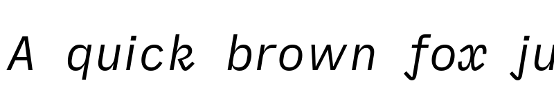 Preview of iA Writer Quattro S Italic font
