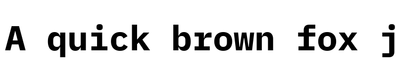 Preview of IBM Plex Mono Bold font