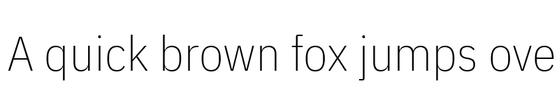 Preview of IBM Plex Sans Condensed ExtraLight font