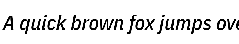 Preview of IBM Plex Sans Condensed Medium Italic font