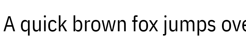 Preview of IBM Plex Sans Condensed Regular font