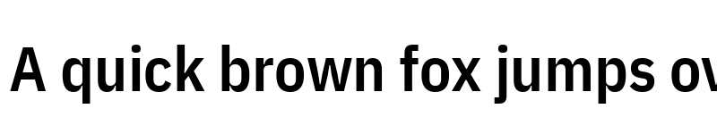 Preview of IBM Plex Sans Condensed SemiBold Regular font