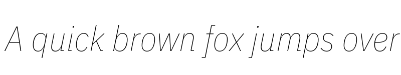 Preview of IBM Plex Sans Condensed Thin Italic font