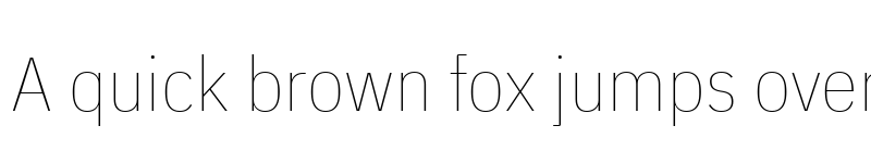 Preview of IBM Plex Sans Condensed Thin Regular font