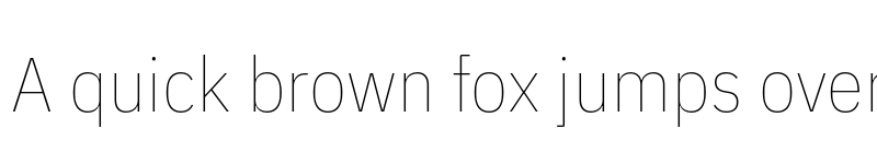 Preview of IBM Plex Sans Condensed Thin font