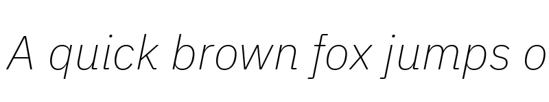 Preview of IBM Plex Sans ExtraLight Italic font