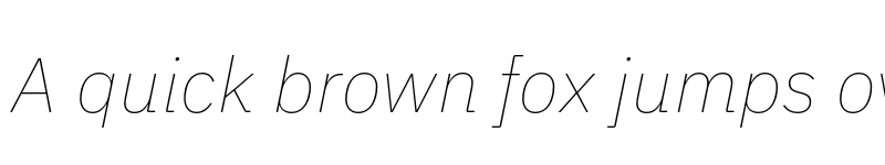 Preview of IBM Plex Sans Thin Italic font