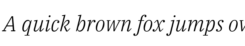 Preview of IBM Plex Serif Light Italic font