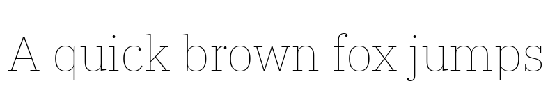 Preview of IBM Plex Serif Thin font