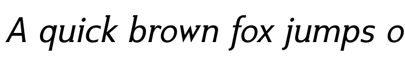 Preview of Ikarius ADF Std Italic font