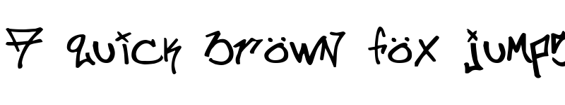 Preview of ill.skillz handstyle font