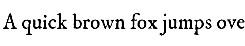 Preview of IM FELL DW Pica Regular font