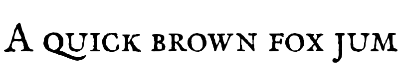 Preview of IM FELL English Bold font