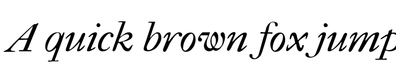 Preview of IM FELL French Canon Italic font