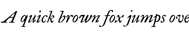 Preview of IM FELL Great Primer Italic font