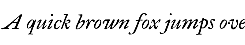 Preview of IM FELL Great Primer PRO Italic font