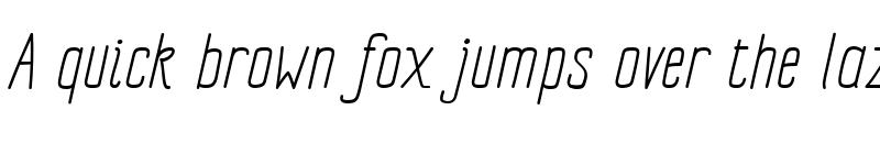 Preview of Impreciso Light Italic font