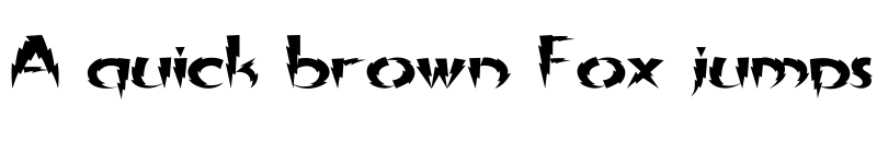 Preview of In A Flash Expanded font