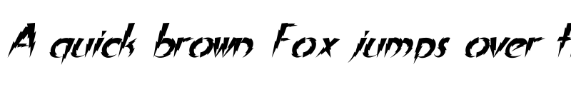 Preview of In A Flash Italic font