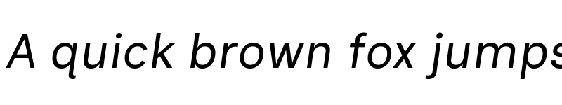 Preview of Inclusive Sans Italic font