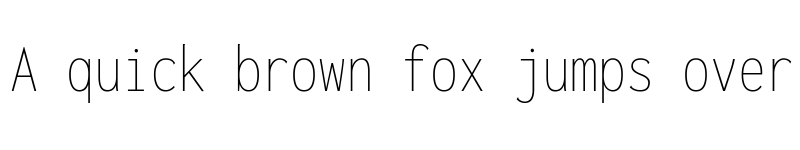 Preview of Inconsolata Condensed ExtraLight font