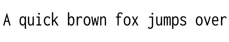 Preview of Inconsolata Condensed Regular font