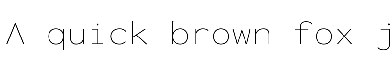 Preview of Inconsolata Expanded ExtraLight font