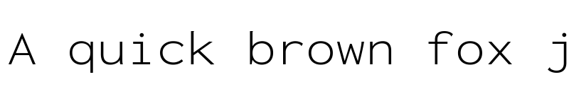 Preview of Inconsolata Expanded Light font