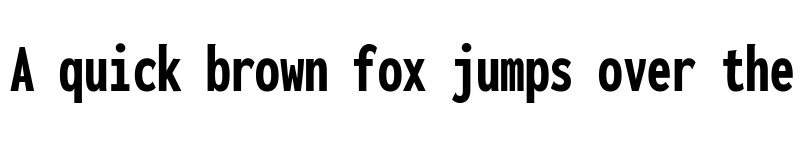 Preview of Inconsolata ExtraCondensed Black font