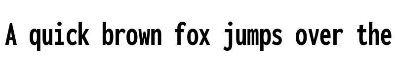 Preview of Inconsolata ExtraCondensed ExtraBold font