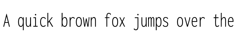 Preview of Inconsolata ExtraCondensed Light font