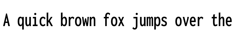 Preview of Inconsolata ExtraCondensed SemiBold font